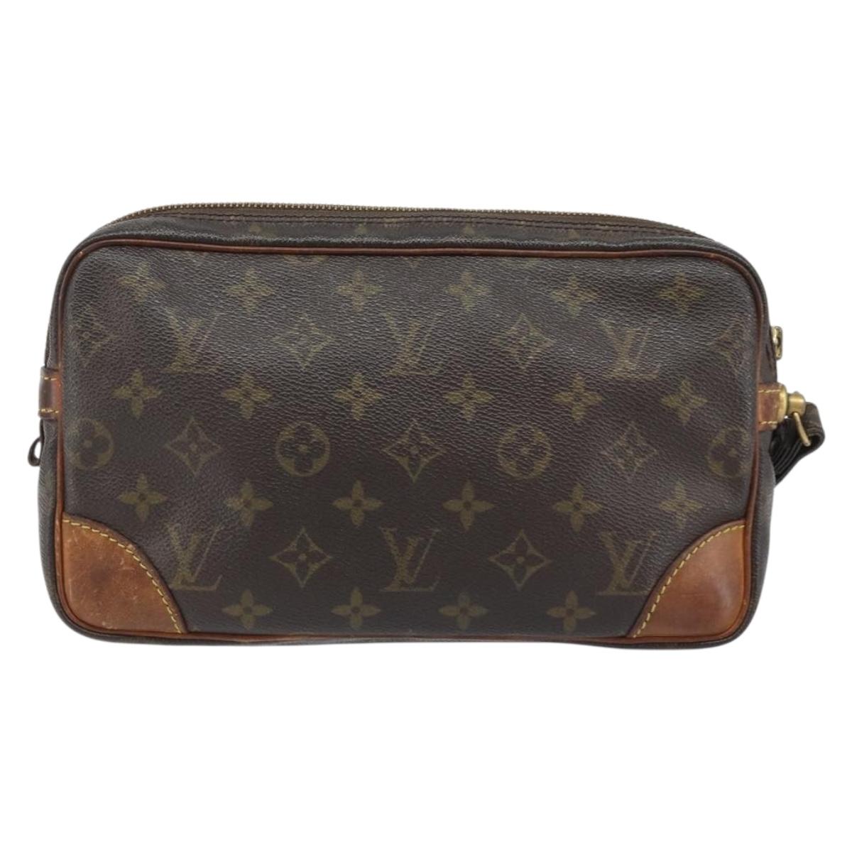 LOUIS VUITTON Monogram Marly Dragonne GM Clutch Bag M51825 LV Auth ka2987