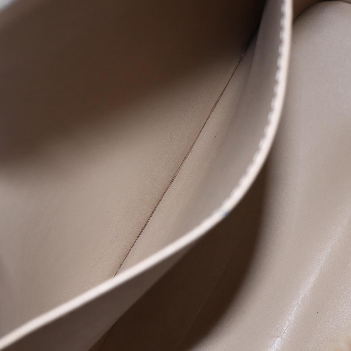 LOUIS VUITTON Monogram Vernis Houston Hand Bag Beige M91004 LV Auth ka300