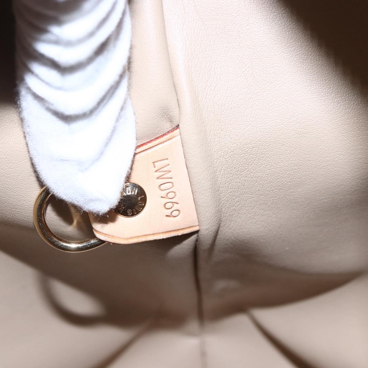 LOUIS VUITTON Monogram Vernis Houston Hand Bag Beige M91004 LV Auth ka300