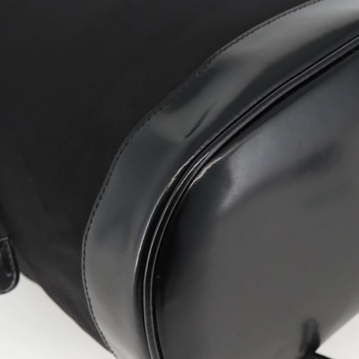 GUCCI Bamboo Body Bag Nylon Black Silver 003 2113 0036 Auth ka3012