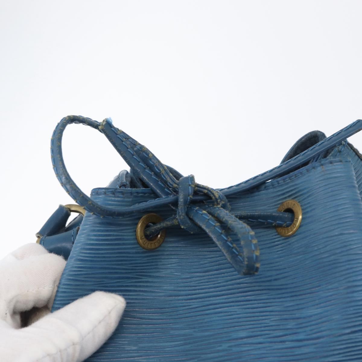 LOUIS VUITTON Epi Petit Noe Shoulder Bag Blue M44105 LV Auth ka3013