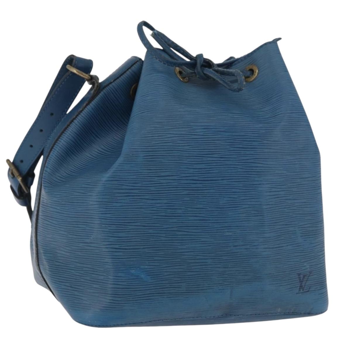 LOUIS VUITTON Epi Petit Noe Shoulder Bag Blue M44105 LV Auth ka3013