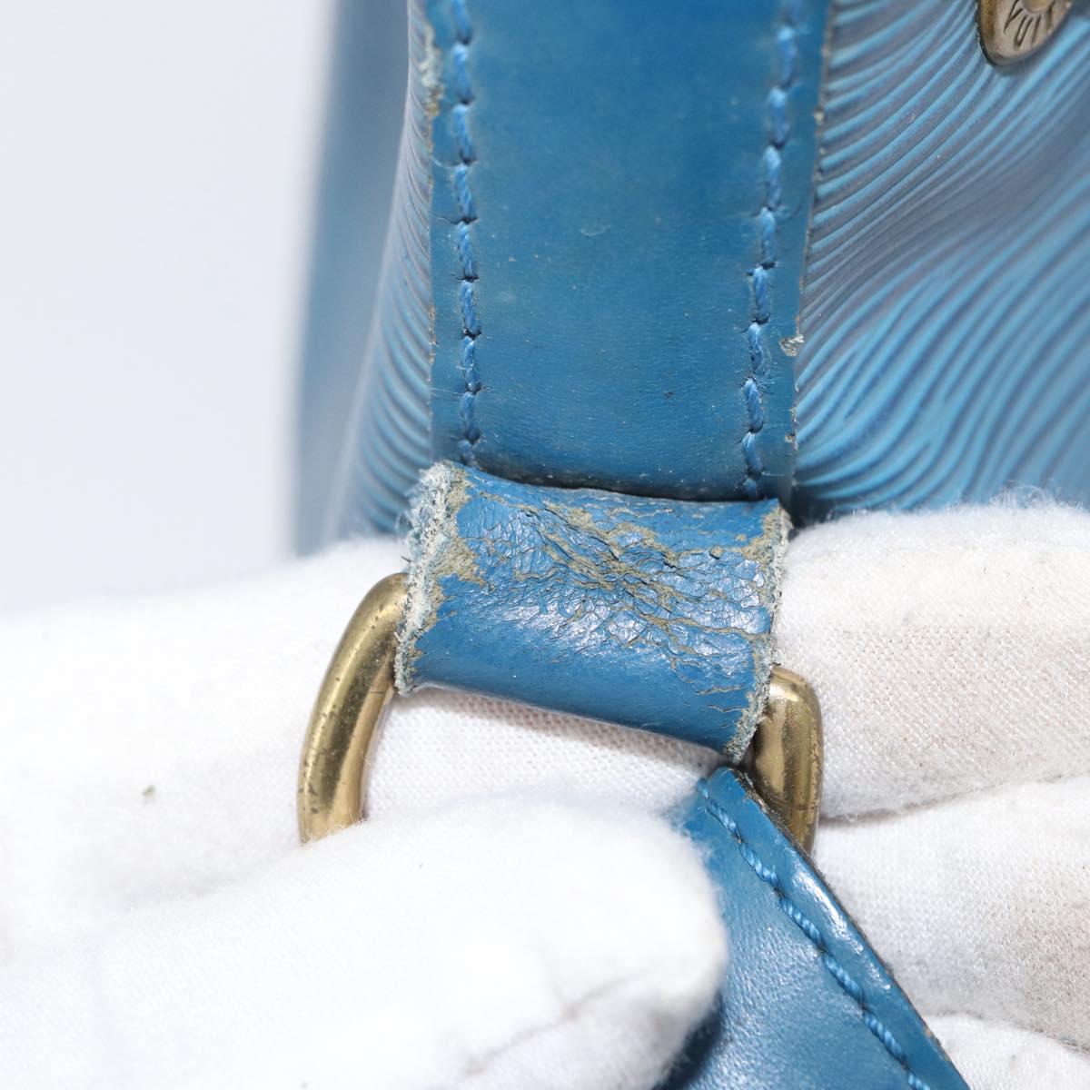 LOUIS VUITTON Epi Petit Noe Shoulder Bag Blue M44105 LV Auth ka3013