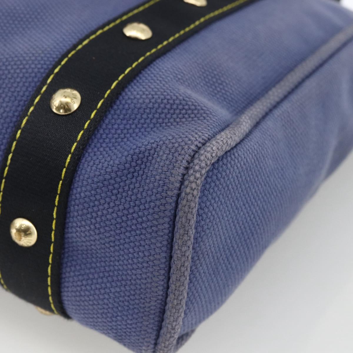 LOUIS VUITTON Antigua Cabas MM Tote Bag Blue M40087 LV Auth ka3019