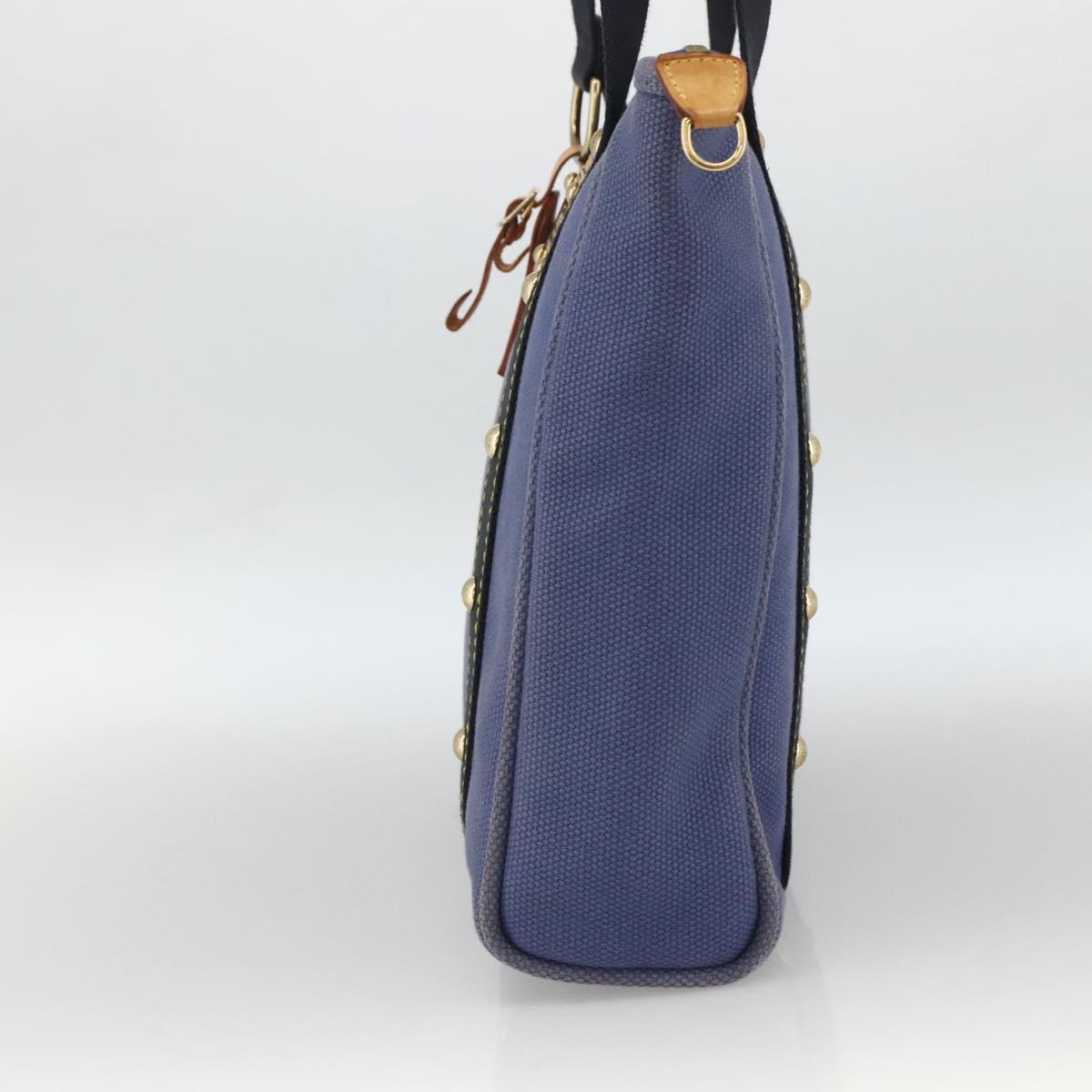 LOUIS VUITTON Antigua Cabas MM Tote Bag Blue M40087 LV Auth ka3019