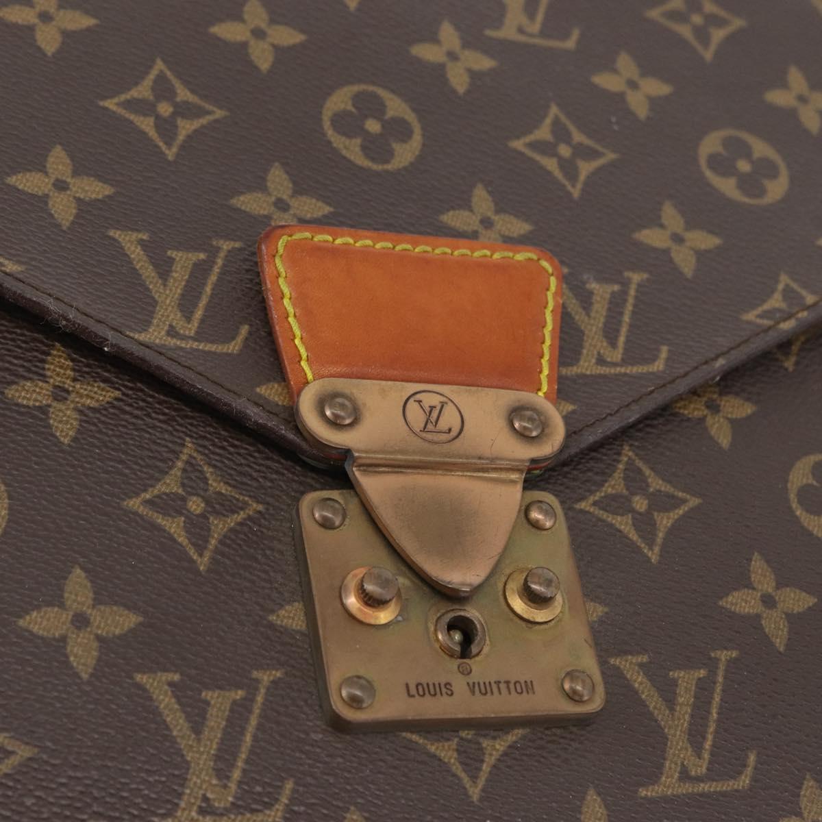 LOUIS VUITTON Monogram Serviette Conseiller Briefcase M53331 LV Auth ka3020