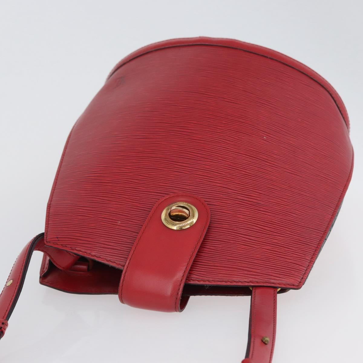 LOUIS VUITTON Epi Cluny Shoulder Bag Red M52257 LV Auth ka3024