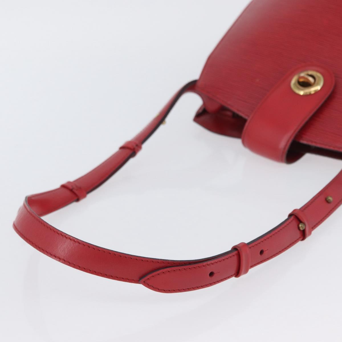 LOUIS VUITTON Epi Cluny Shoulder Bag Red M52257 LV Auth ka3024
