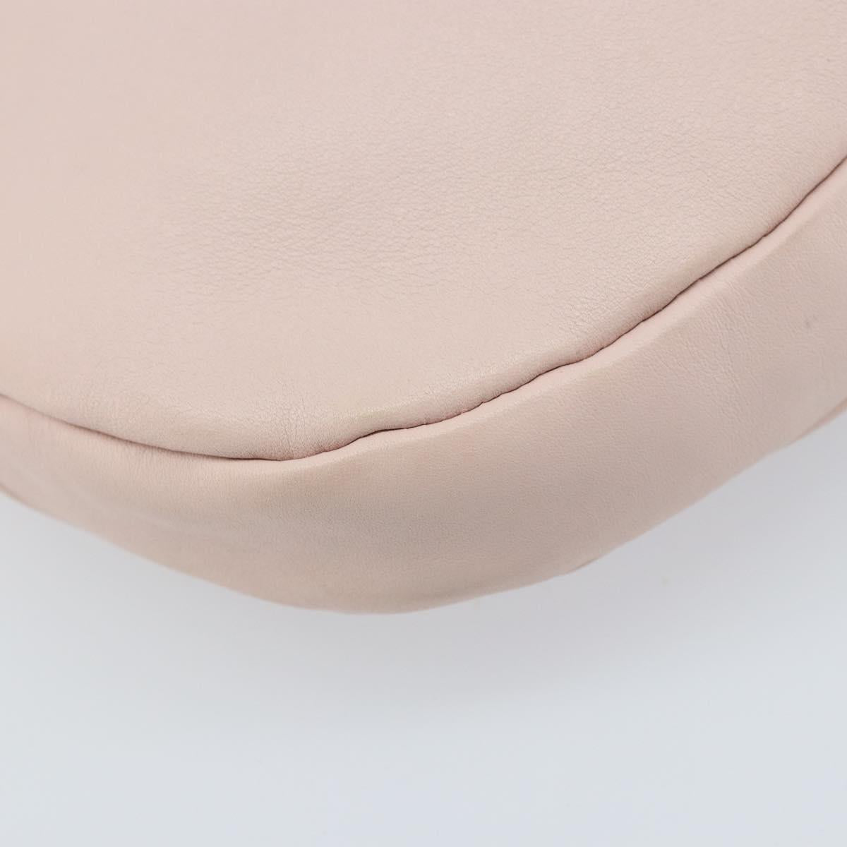 Salvatore Ferragamo Shoulder Bag Leather Pink Gold Auth ka3027