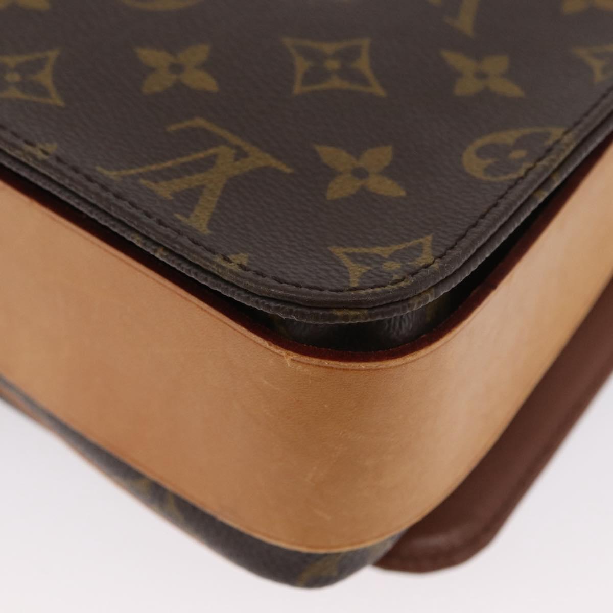 LOUIS VUITTON Monogram Cartouchiere GM Shoulder Bag M51252 LV Auth ka3031A