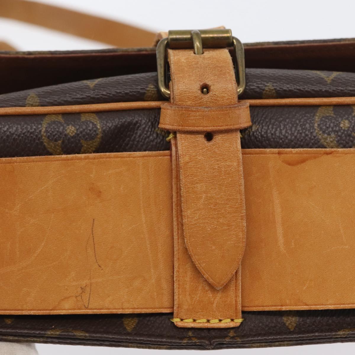 LOUIS VUITTON Monogram Cartouchiere GM Shoulder Bag M51252 LV Auth ka3031A