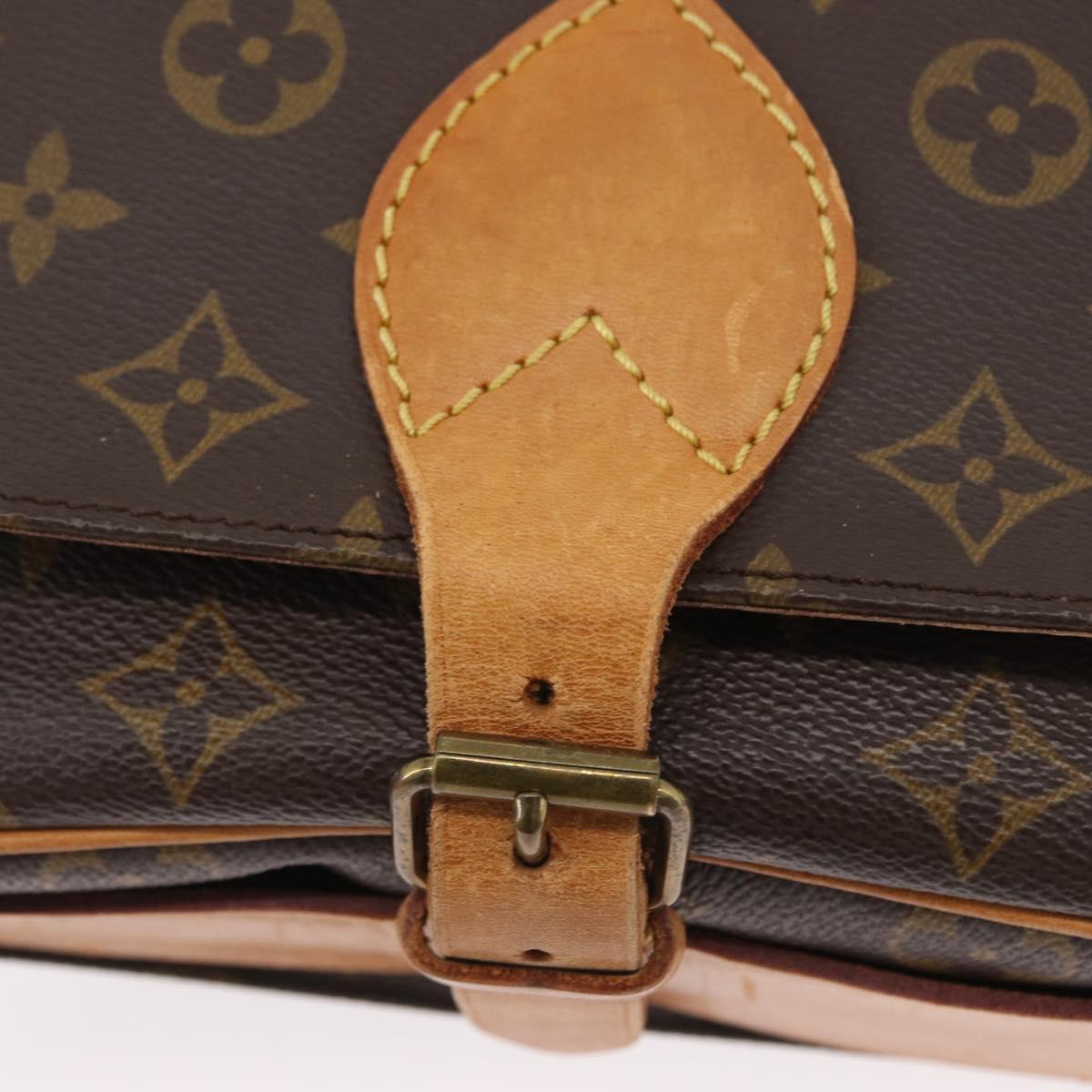 LOUIS VUITTON Monogram Cartouchiere GM Shoulder Bag M51252 LV Auth ka3031A