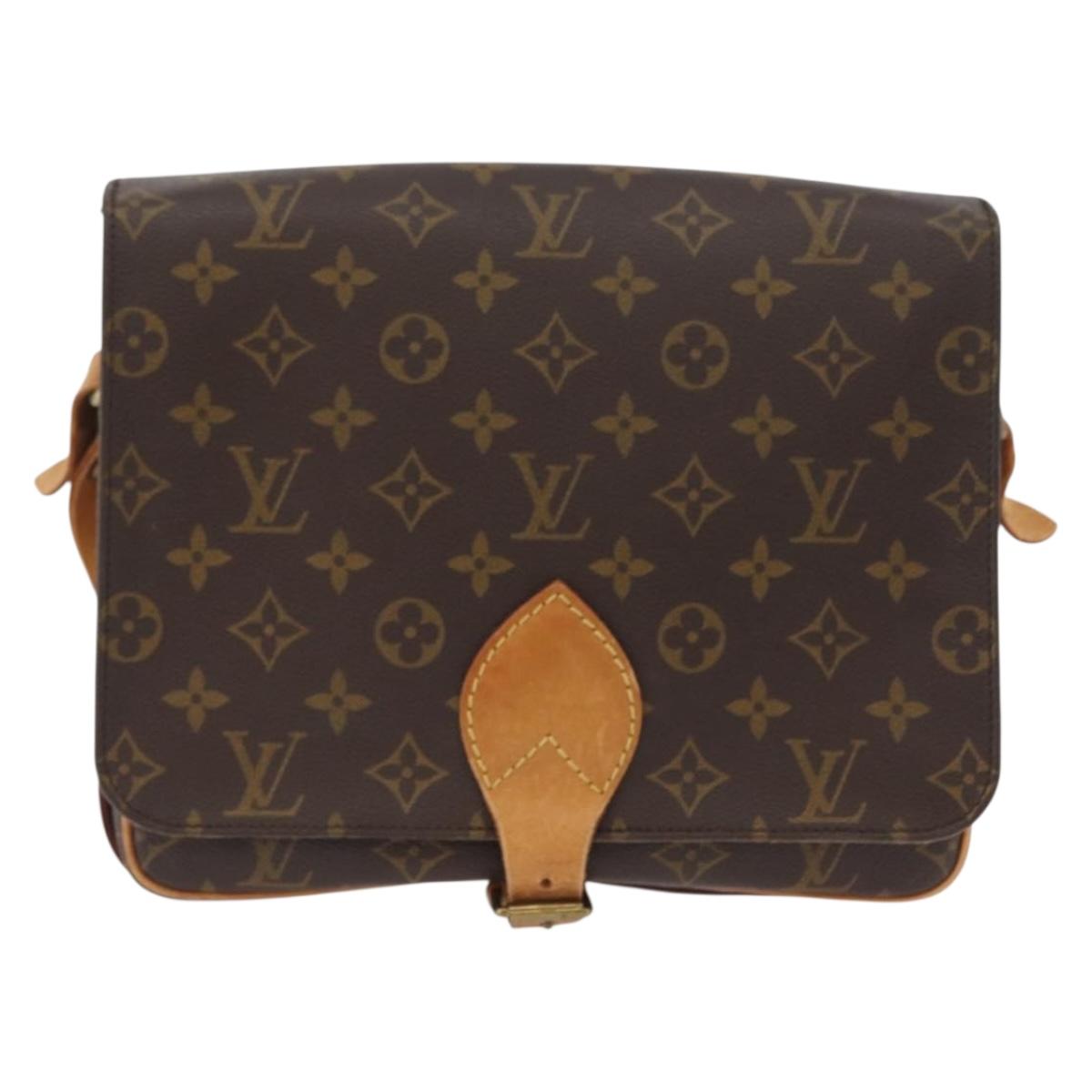 LOUIS VUITTON Monogram Cartouchiere GM Shoulder Bag M51252 LV Auth ka3031A