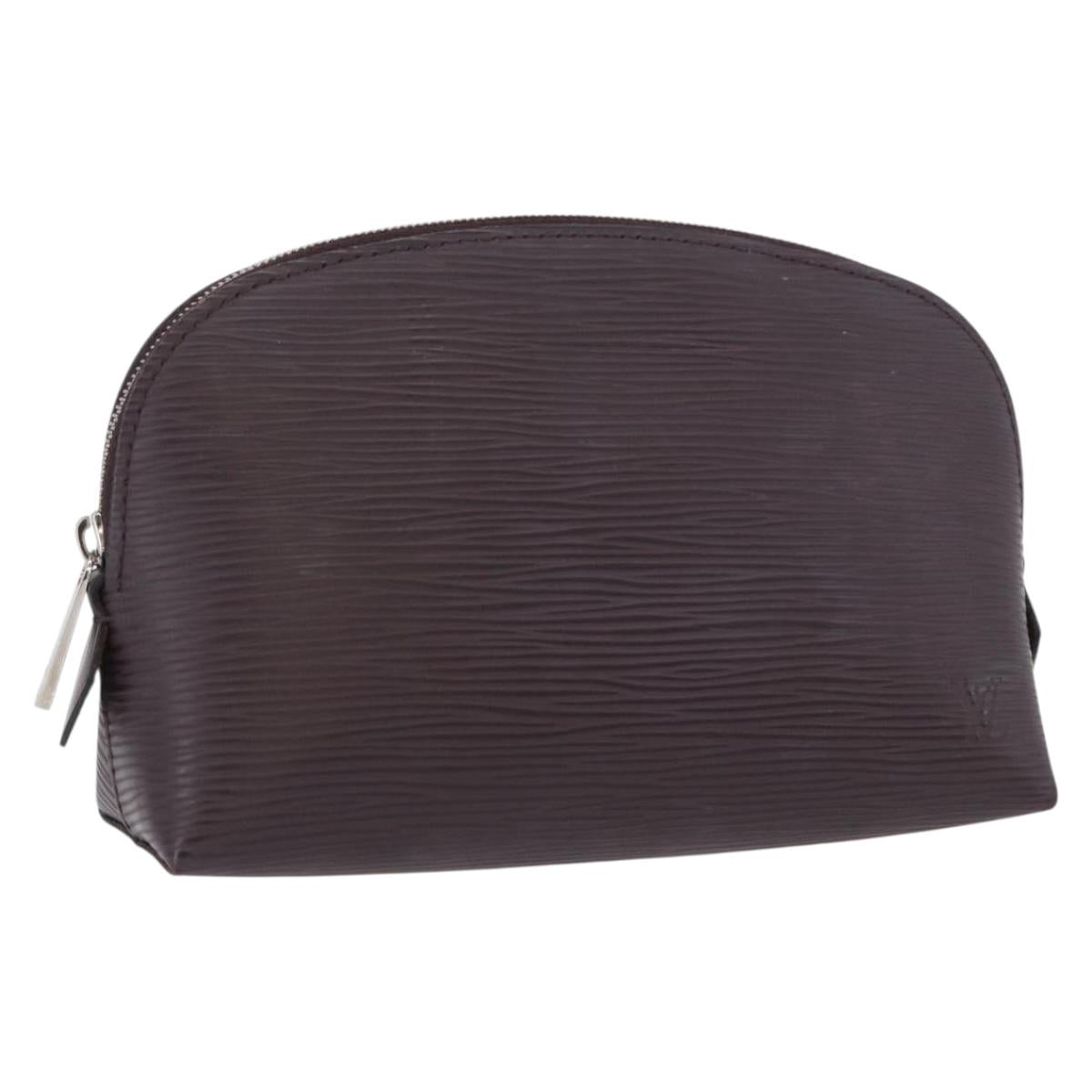 LOUIS VUITTON Epi Pochette Cosmetic PM Cosmetic Pouch Navy M40638 Auth ka3036V