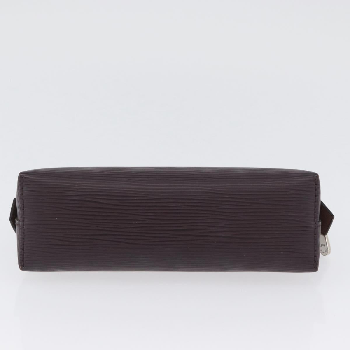 LOUIS VUITTON Epi Pochette Cosmetic PM Cosmetic Pouch Navy M40638 Auth ka3036V