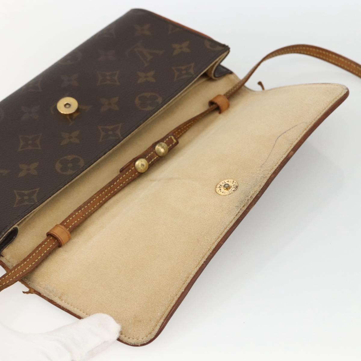 LOUIS VUITTON Monogram Pochette Twin GM Shoulder Bag M51852 LV Auth ka3039