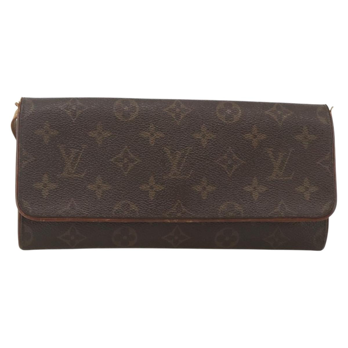 LOUIS VUITTON Monogram Pochette Twin GM Shoulder Bag M51852 LV Auth ka3039