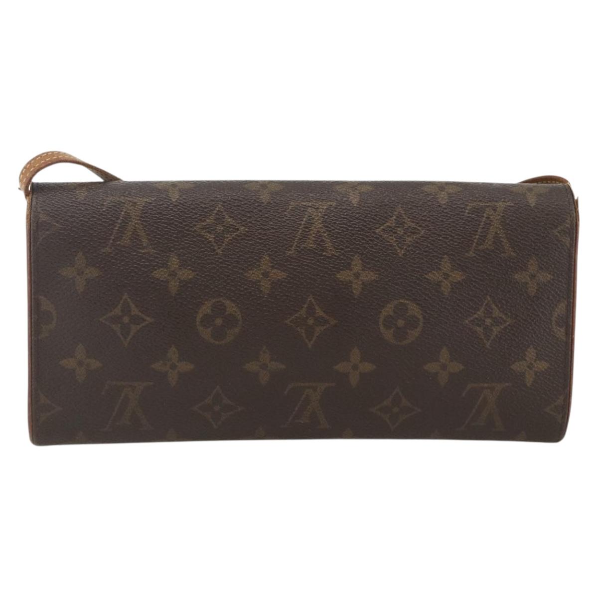 LOUIS VUITTON Monogram Pochette Twin GM Shoulder Bag M51852 LV Auth ka3039