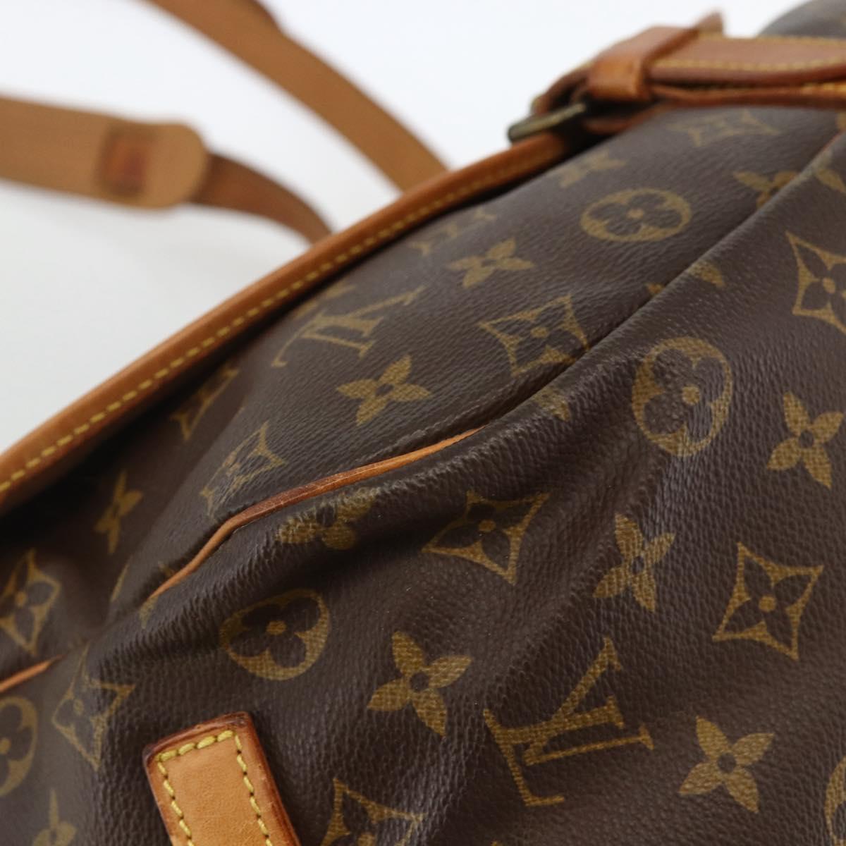 LOUIS VUITTON Monogram Saumur 35 Shoulder Bag M42254 LV Auth ka3044