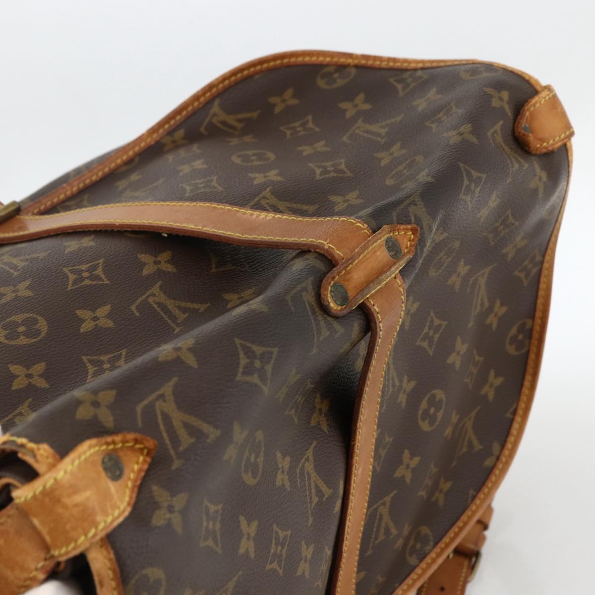LOUIS VUITTON Monogram Saumur 35 Shoulder Bag M42254 LV Auth ka3044