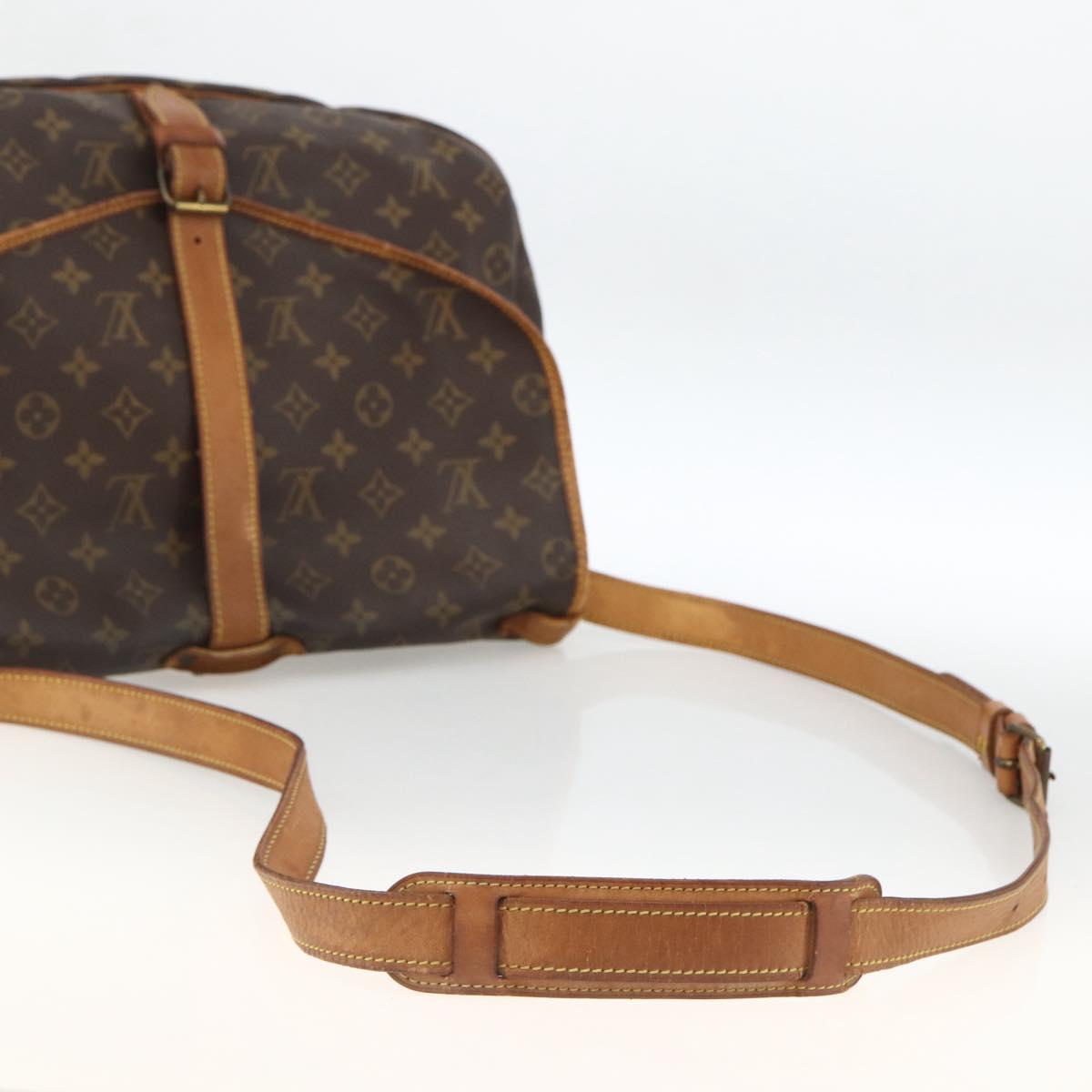LOUIS VUITTON Monogram Saumur 35 Shoulder Bag M42254 LV Auth ka3044