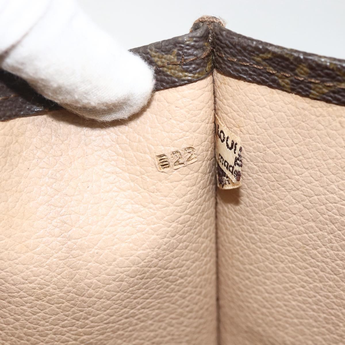 LOUIS VUITTON Monogram Sac Plat Hand Bag M51140 LV Auth ka3078