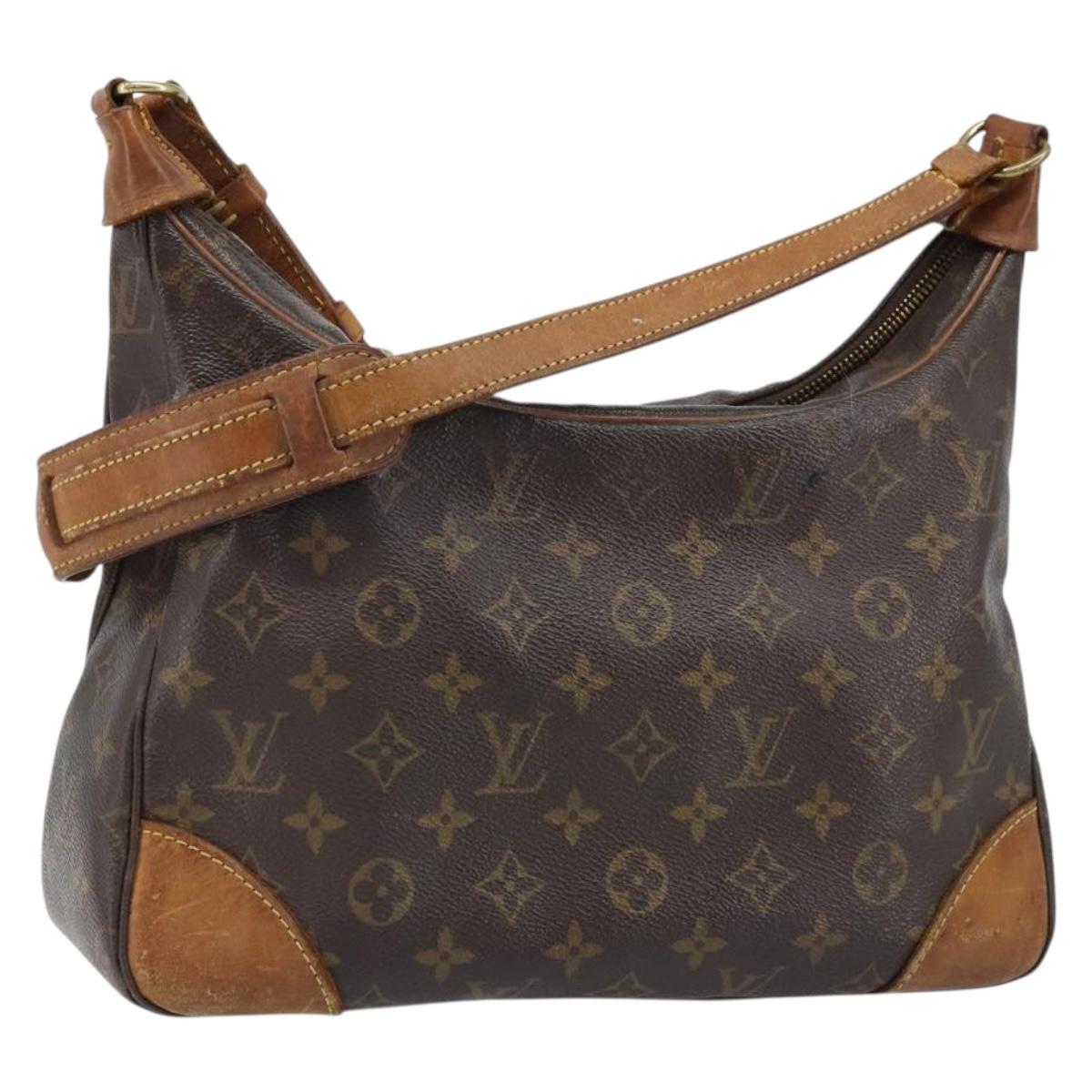 LOUIS VUITTON Monogram Boulogne 30 Shoulder Bag M51265 LV Auth ka3080