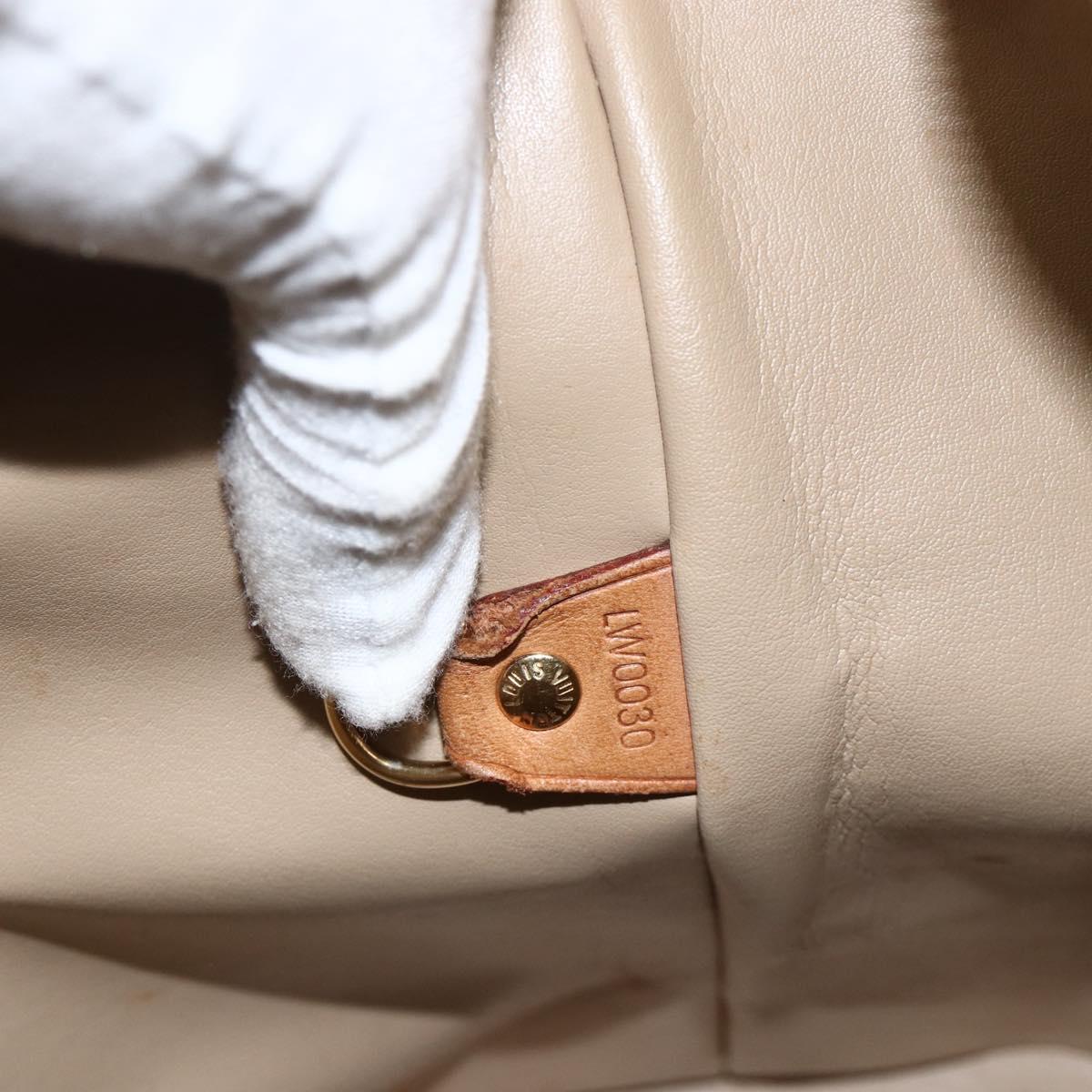 LOUIS VUITTON Monogram Vernis Houston Hand Bag Beige M91004 LV Auth ka3081