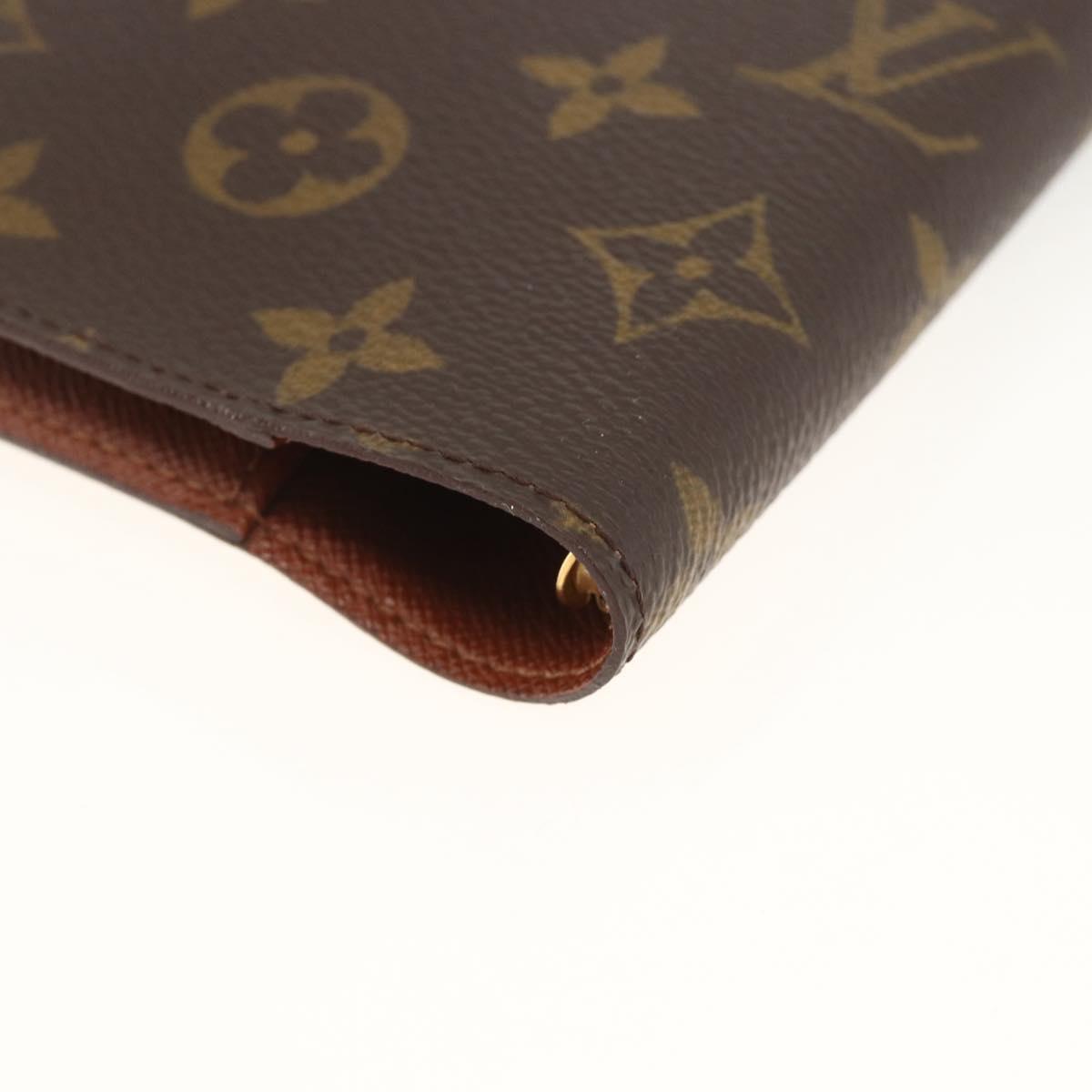 LOUIS VUITTON Monogram Agenda PM Day Planner Cover R20005 LV Auth ka3089