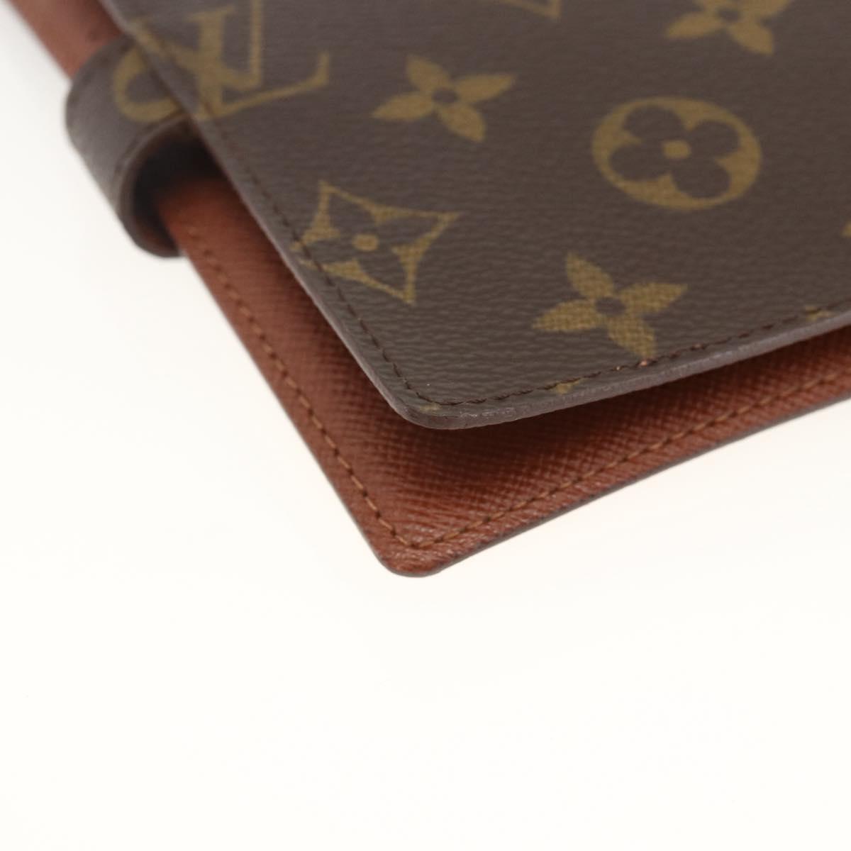 LOUIS VUITTON Monogram Agenda PM Day Planner Cover R20005 LV Auth ka3089