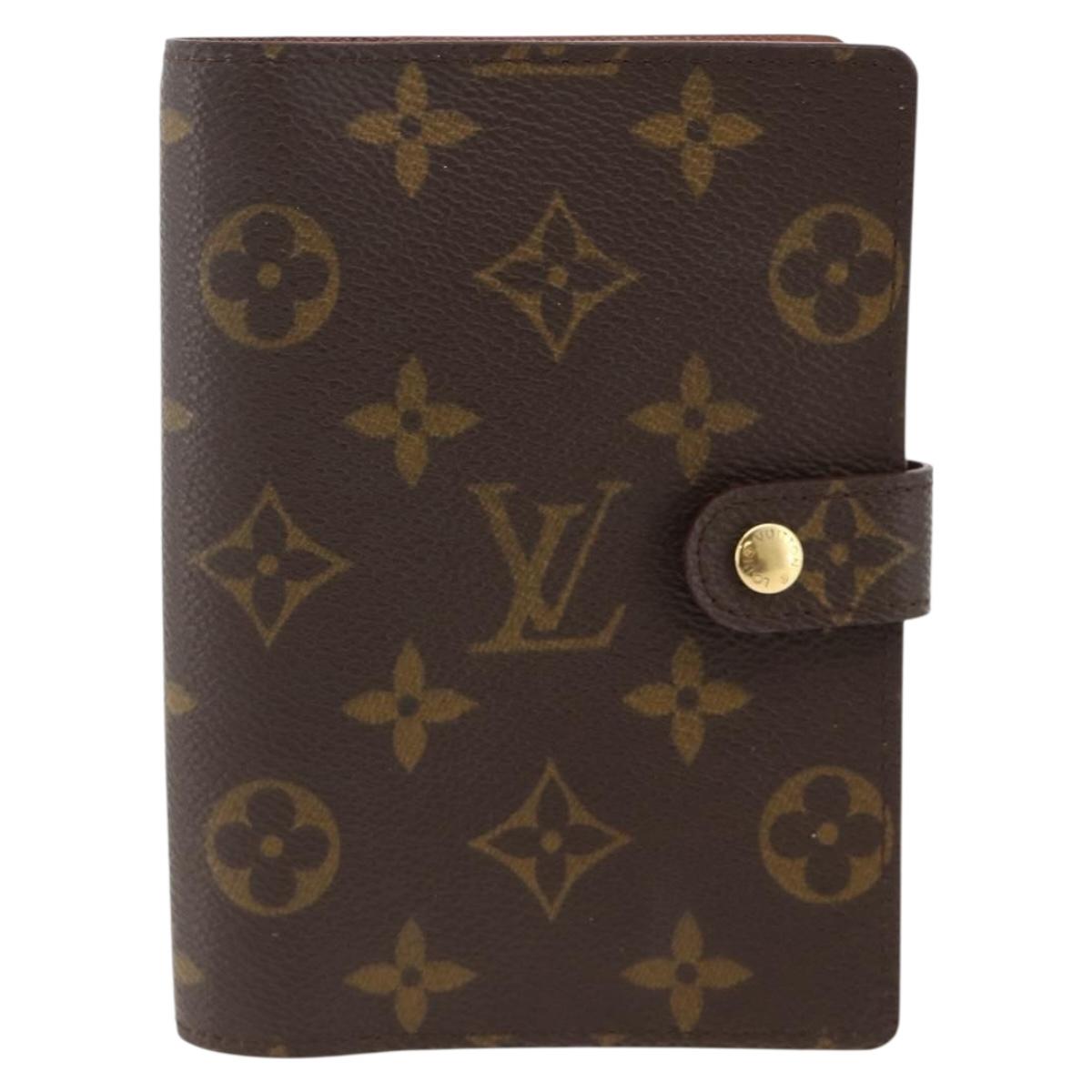 LOUIS VUITTON Monogram Agenda PM Day Planner Cover R20005 LV Auth ka3089