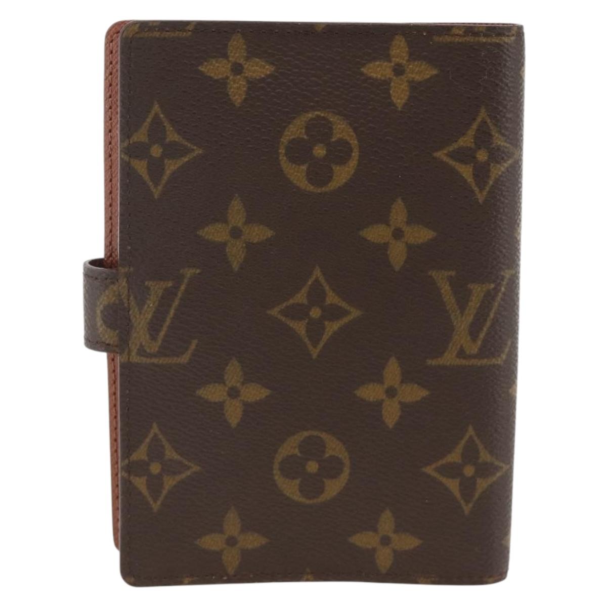 LOUIS VUITTON Monogram Agenda PM Day Planner Cover R20005 LV Auth ka3089