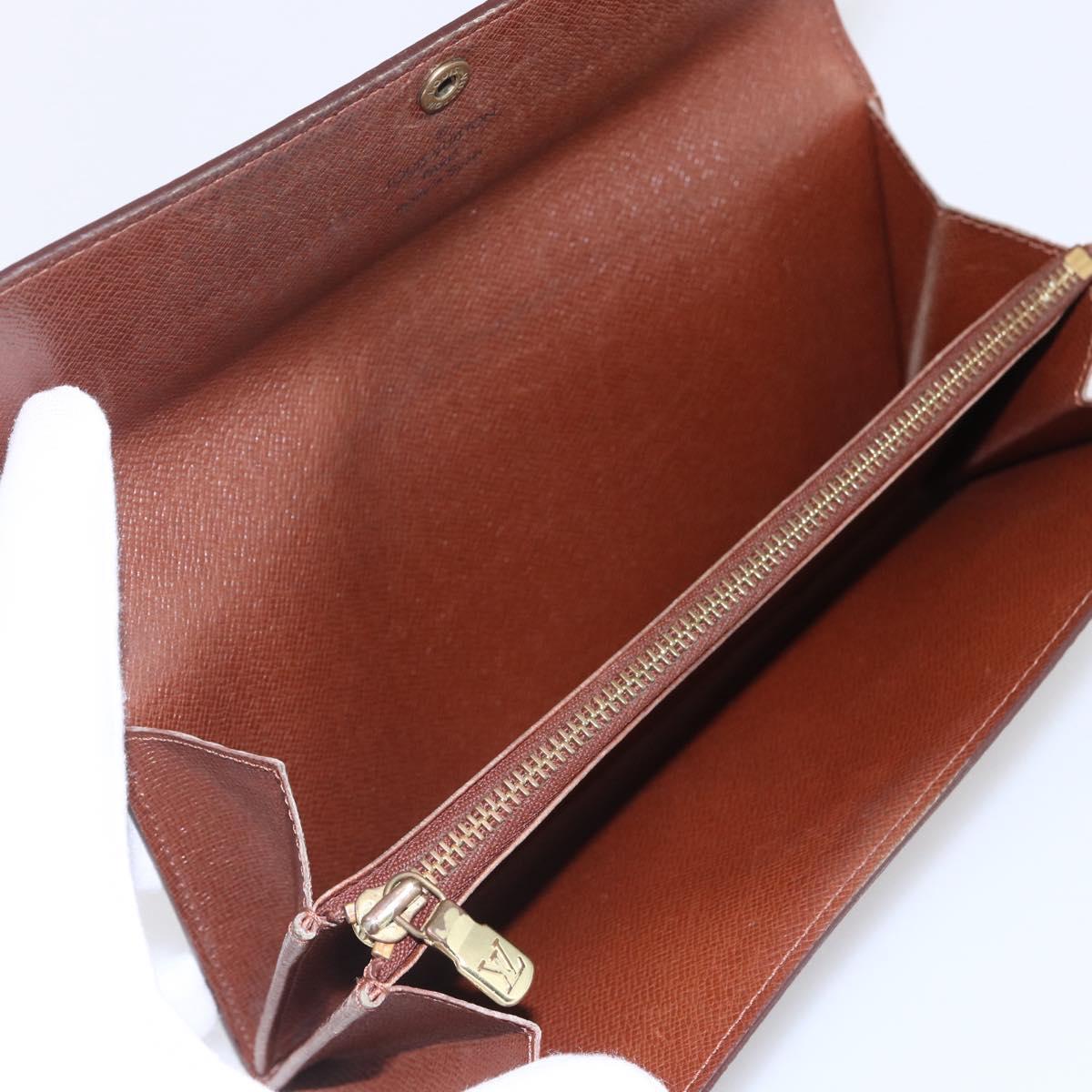 LOUIS VUITTON Monogram Portefeuille Sarah Long Wallet M61734 LV Auth ka309