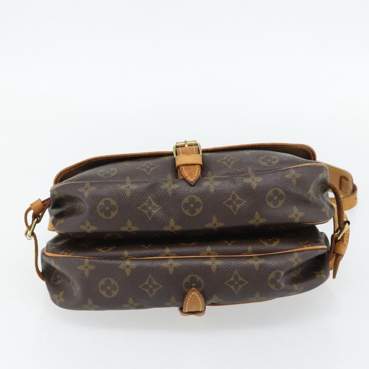 LOUIS VUITTON Monogram Saumur 30 Shoulder Bag M42256 LV Auth ka3095