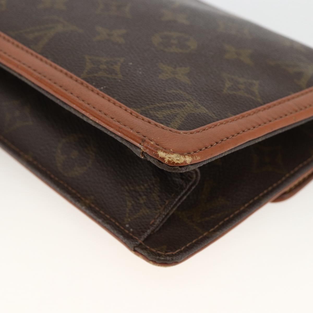 LOUIS VUITTON Monogram Pochette Dam GM Clutch Bag M51810 LV Auth ka3103