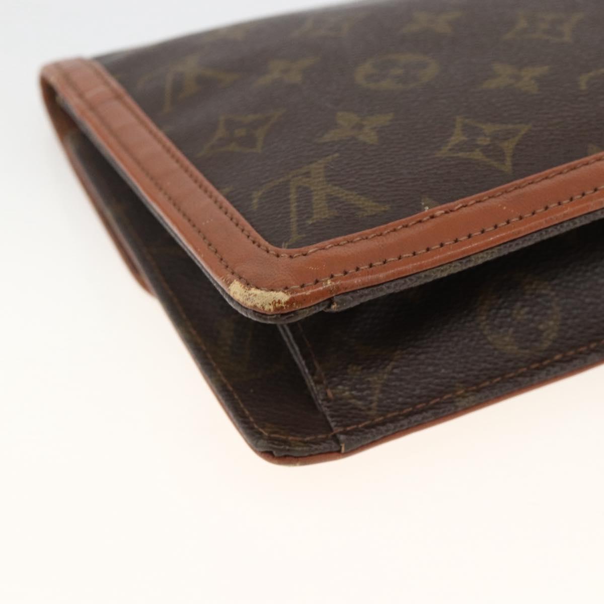 LOUIS VUITTON Monogram Pochette Dam GM Clutch Bag M51810 LV Auth ka3103