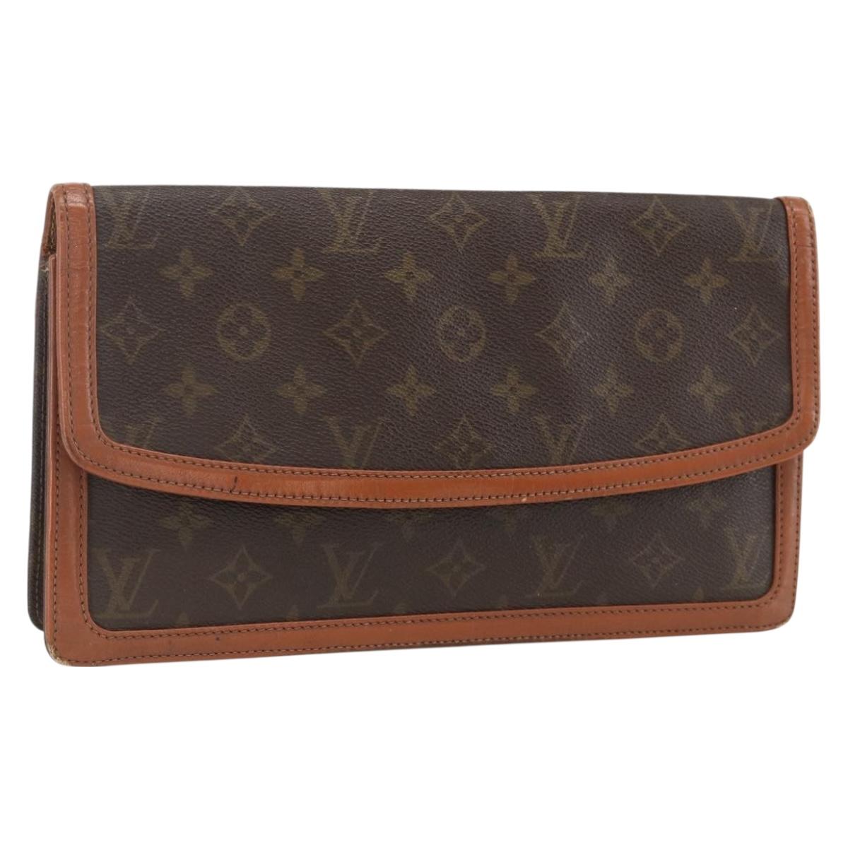 LOUIS VUITTON Monogram Pochette Dam GM Clutch Bag M51810 LV Auth ka3103