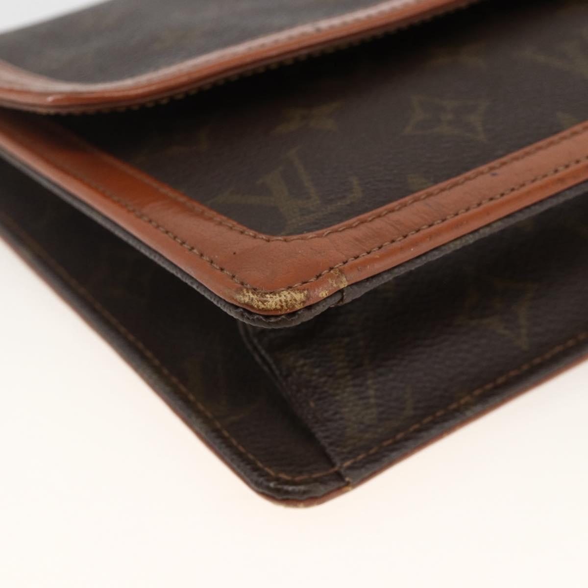 LOUIS VUITTON Monogram Pochette Dam GM Clutch Bag M51810 LV Auth ka3103