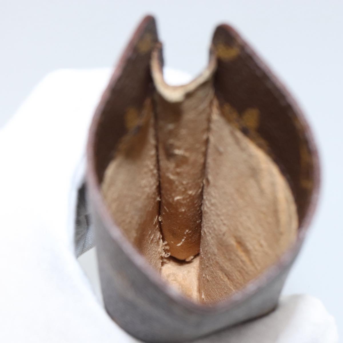 LOUIS VUITTON Monogram Etui Lunette Simple Glasses Case LV Auth ka311