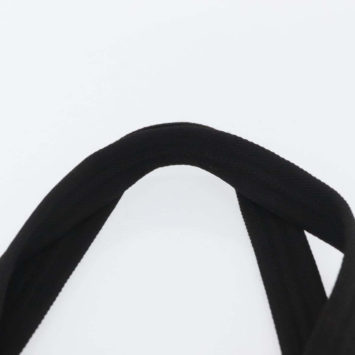 PRADA Tote Bag Nylon Black Silver Auth ka3110