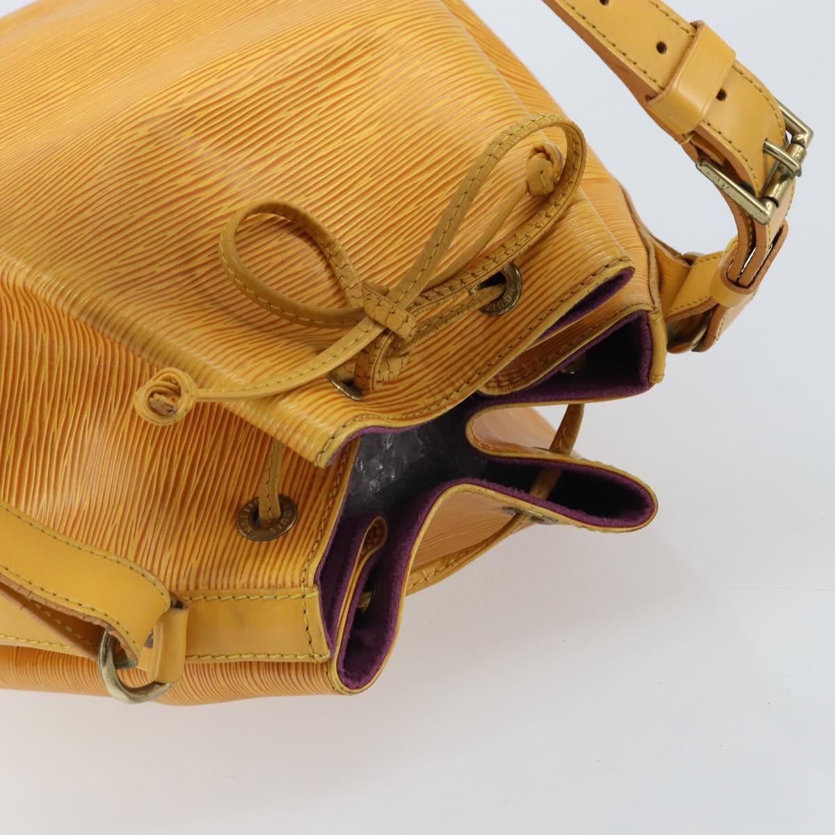 LOUIS VUITTON Epi Petit Noe Shoulder Bag Yellow M44109 LV Auth ka3115