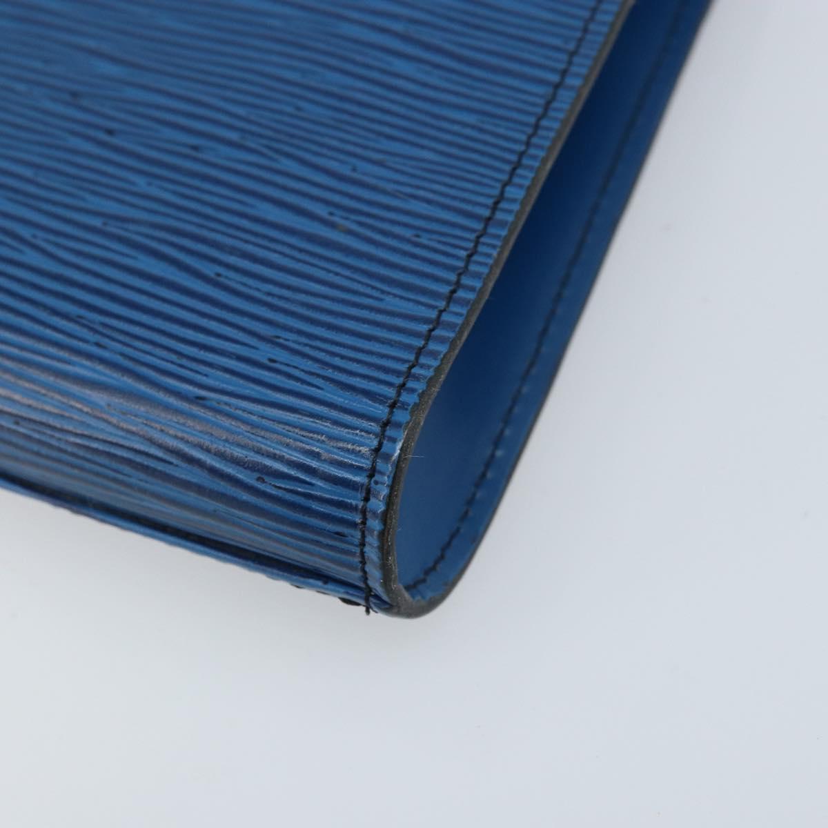 LOUIS VUITTON Epi Art Deco Clutch Bag Blue M52635 LV Auth ka3124