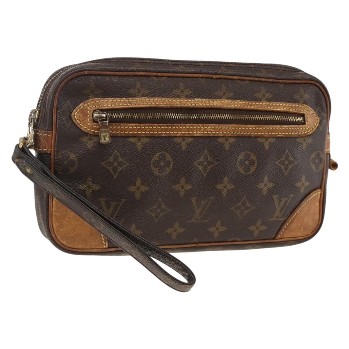 LOUIS VUITTON Monogram Marly Dragonne GM Clutch Bag M51825 LV Auth ka3128