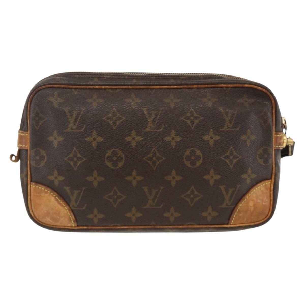 LOUIS VUITTON Monogram Marly Dragonne GM Clutch Bag M51825 LV Auth ka3128