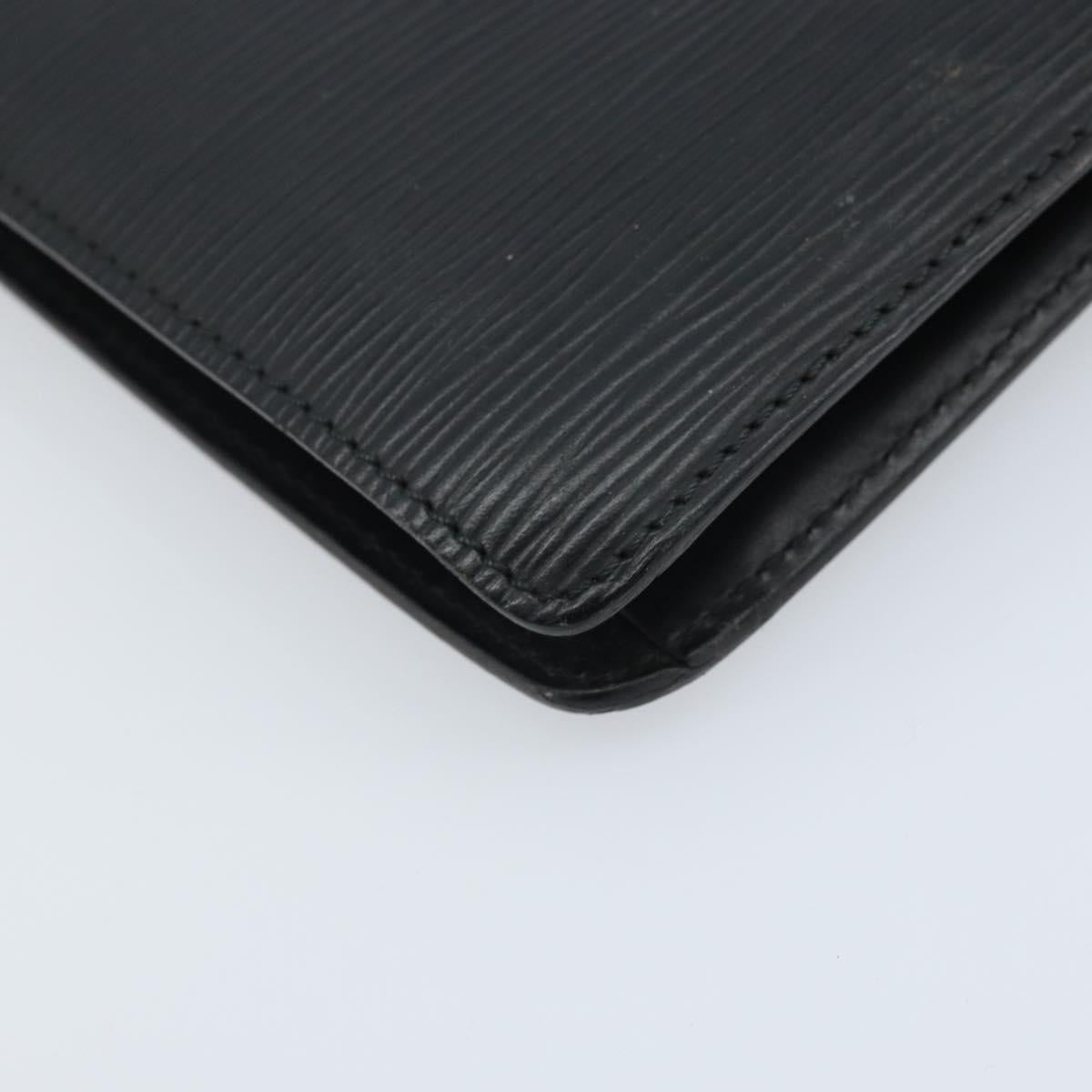 LOUIS VUITTON Epi Serie Dragonne Clutch Bag Black Noir M52612 LV Auth ka3132