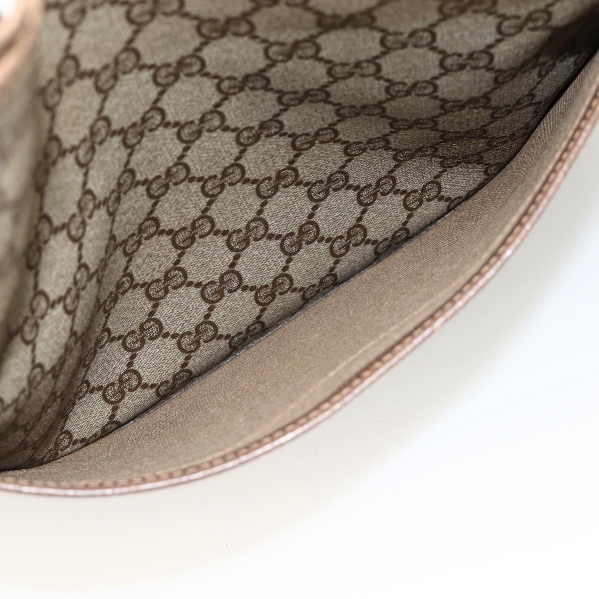 GUCCI GG Supreme Web Sherry Line Tote Bag PVC Beige Red 39 02 003 Auth ka3135