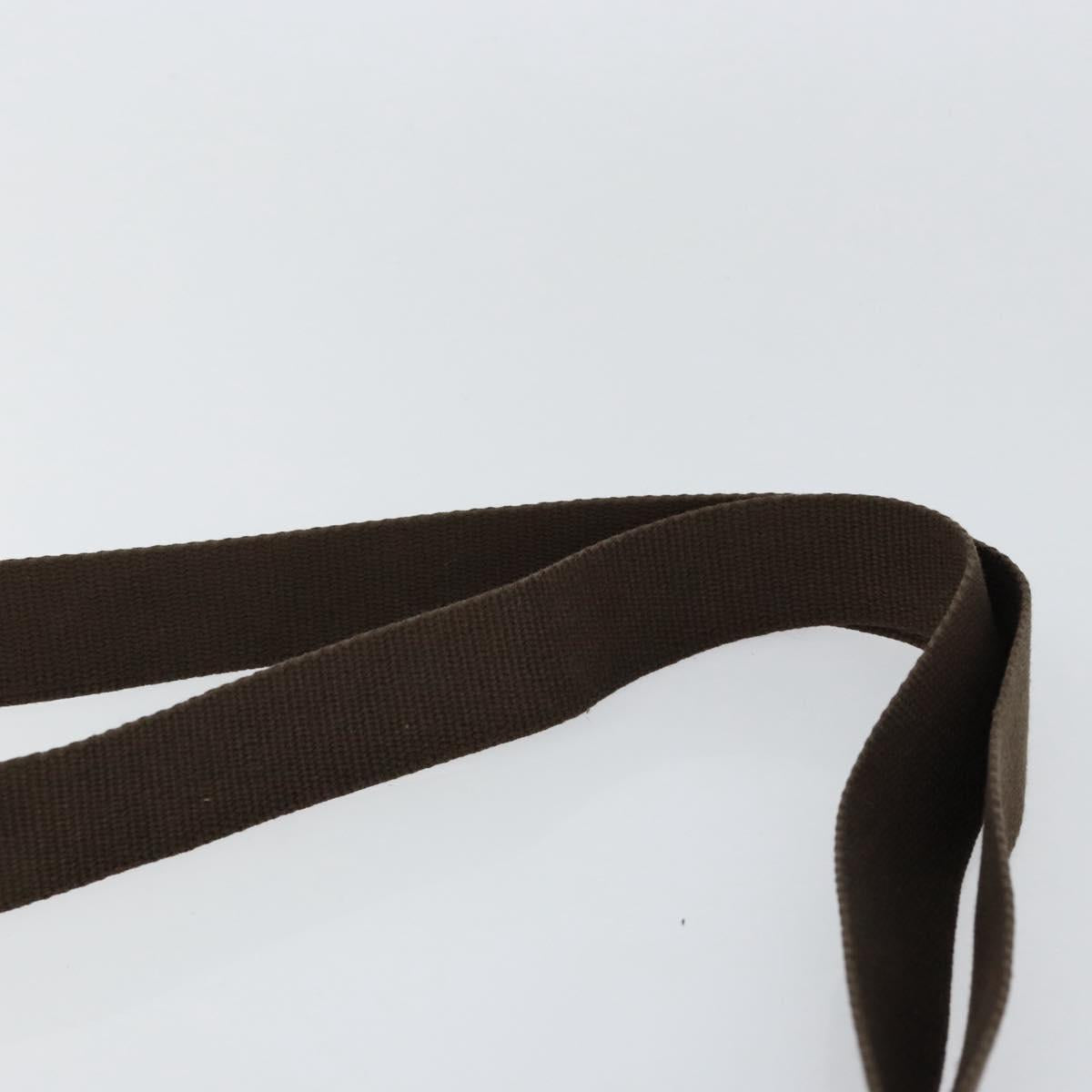 BURBERRY Nova Check Shoulder Bag Nylon Beige Silver Auth ka314