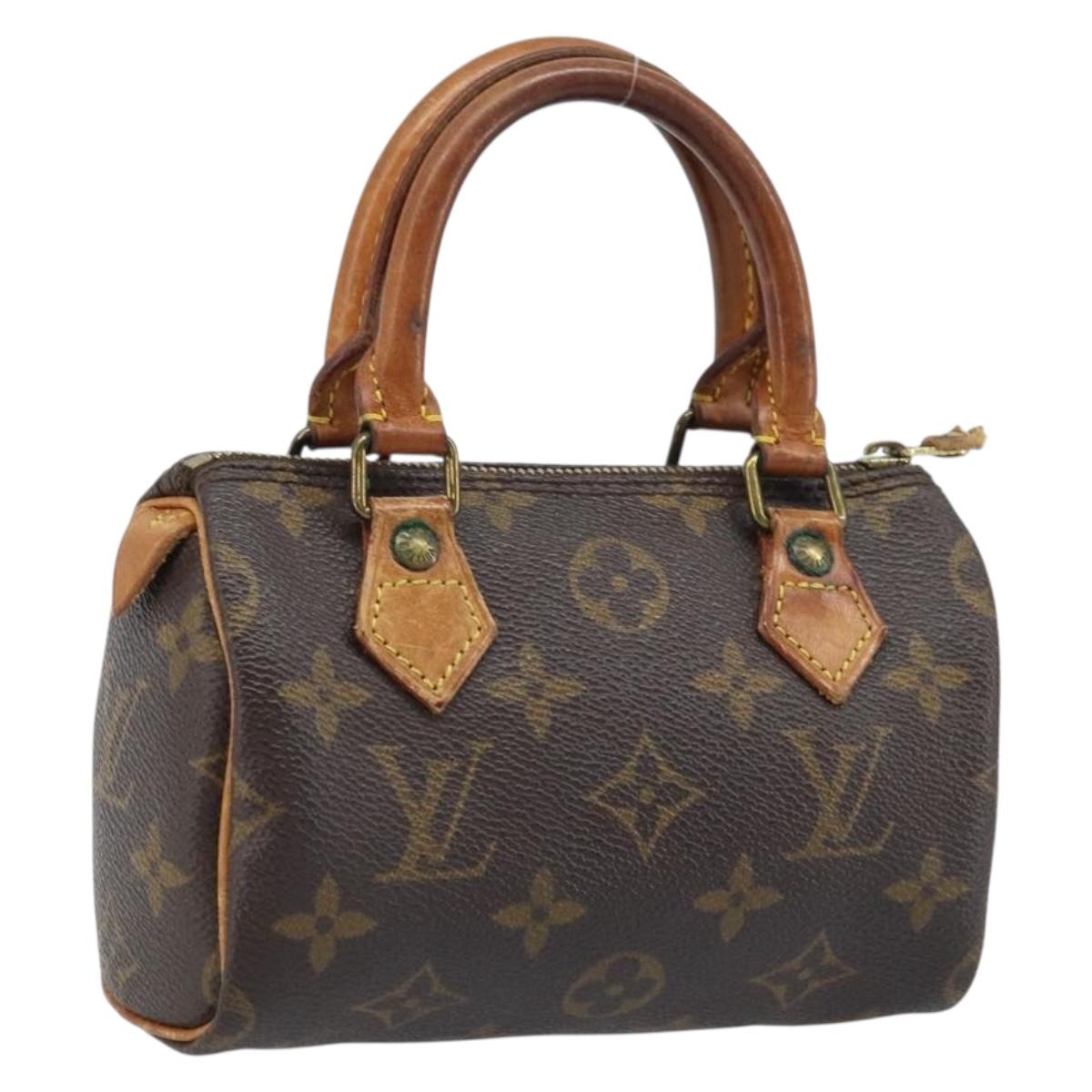 LOUIS VUITTON Monogram Mini Speedy Hand Bag M41534 LV Auth ka3152