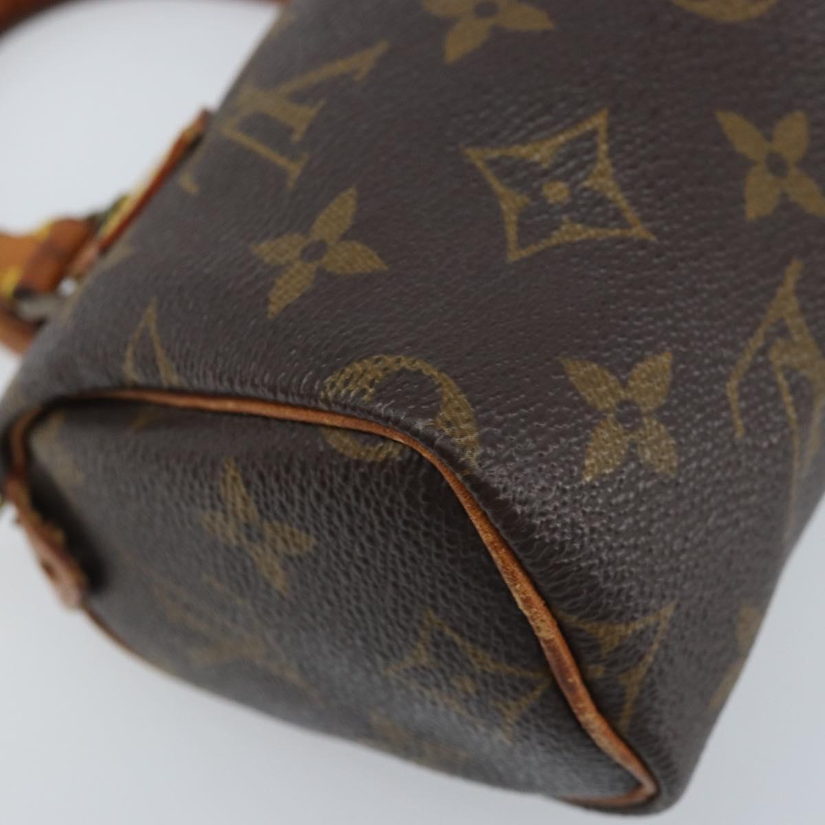 LOUIS VUITTON Monogram Mini Speedy Hand Bag M41534 LV Auth ka3152