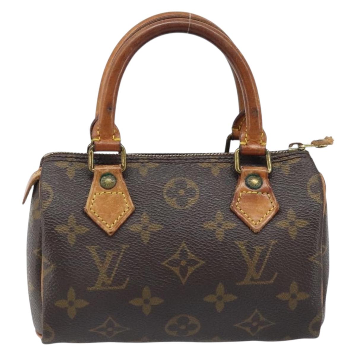 LOUIS VUITTON Monogram Mini Speedy Hand Bag M41534 LV Auth ka3152